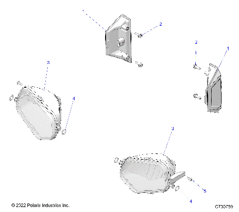 ELECTRICAL, HEADLIGHTS, TAILLIGHTS and BULBS - R25CCA57A1 (C730759)