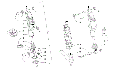 FRONT SUSPENSION SHOCK ABSORBER ASSEMBLY