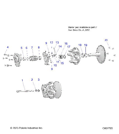 DRIVE TRAIN, CLUTCH, PRIMARY - S26TKL6RS (C602785)