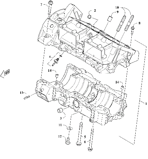 CRANKCASE ASSEMBLY [110510]