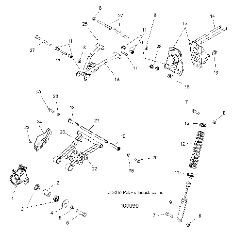SUSPENSION, REAR - A20SEA57A1/A4/A7/A9/B1/B4/B7/B9 [100090]