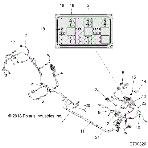 ELECTRICAL, WIRE HARNESS - Z19VPL92AK/AR/AM (C700326)