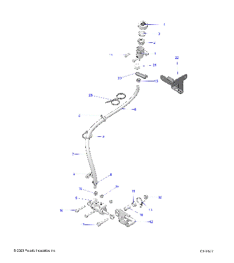 BRAKES, BRAKE PEDAL and MASTER CYLINDER - A25SEA57F1/C1/C2/E1/E2 (C102577)