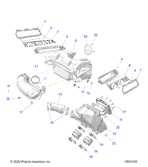 ENGINE, AIR INTAKE SYSTEM - S24TLC8MS/8ME (C602044)