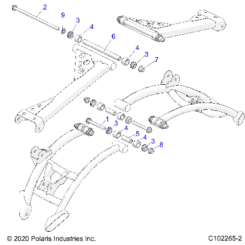 SUSPENSION, REAR CONTROL ARM MOUNTING - A24SXE95PP (C102265-2)