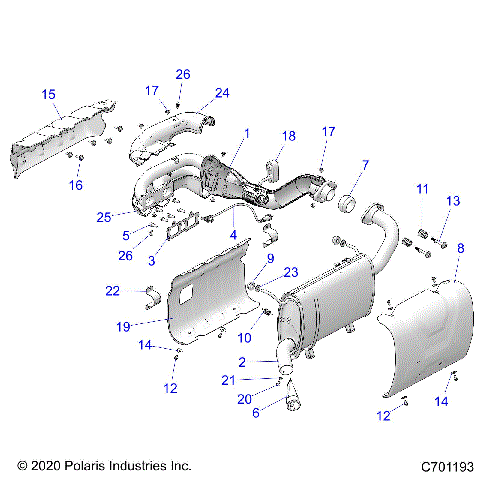 ENGINE, EXHAUST SYSTEM - R21RSY99A9/AC/AP/AW/B9/BC/BP/BW (C701193)