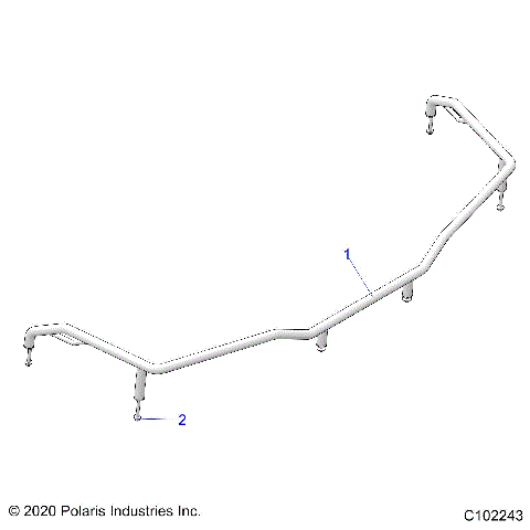BODY, FRONT RACK EXTENDER - A23S6E57F1/FK (C102243)