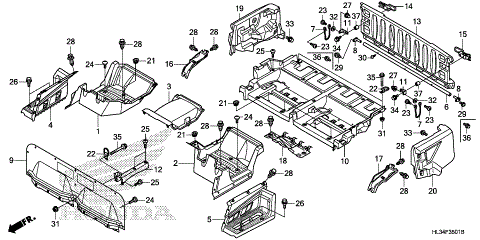 BED PLATE@REAR GATE (2)