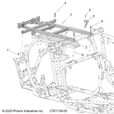 CHASSIS, CARGO BOX MOUNTING AND RELATED - Z23RMU2KAN/BN (C701138-05)