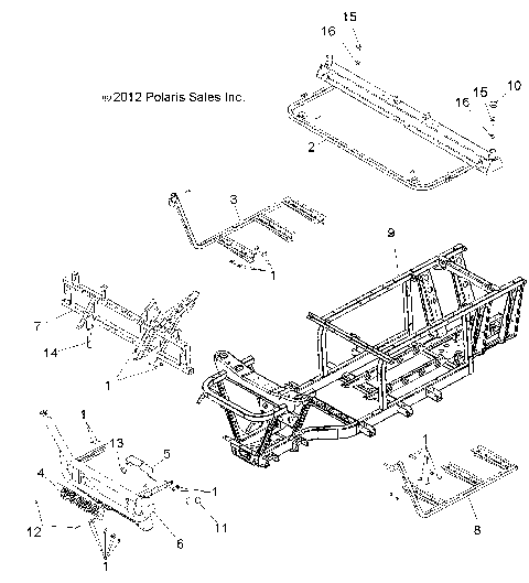 CHASSIS, FRAME and FRONT BUMPER - R14RC08GC/GJ/FJ (49RGRFRAME13EV)