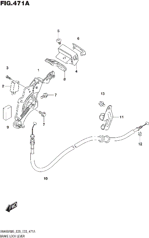 BRAKE LOCK LEVER