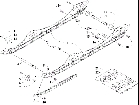 SLIDE RAIL AND TRACK ASSEMBLY [107809]