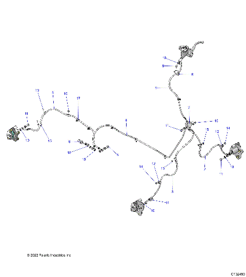 BRAKES, BRAKE LINES - A24SEK57A4 (C102480)