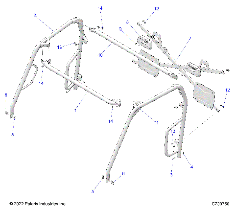 CHASSIS, CAB FRAME - R25CCA57A1 (C730750)