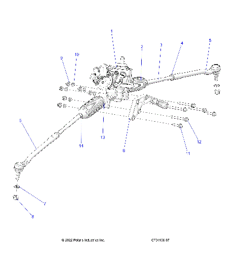 STEERING, GEAR BOX W/EPS AND RELATED - Z23RML2KAJ/BJ/AK/BK (C701156-04)
