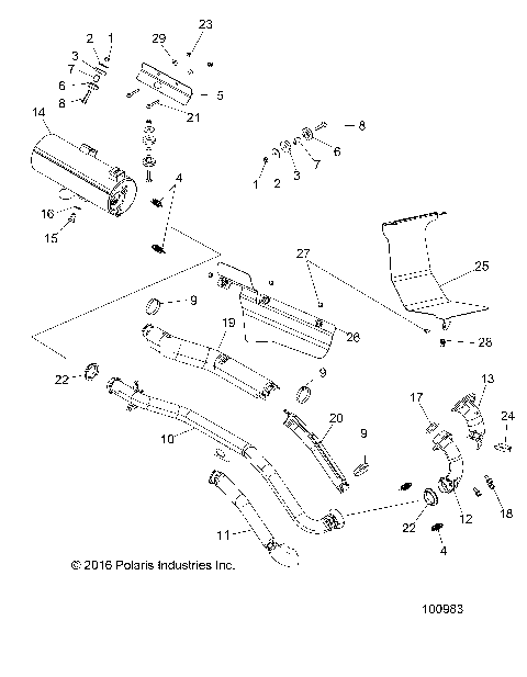 ENGINE, EXHAUST - A17SDE57N2/A57N2 [100983]