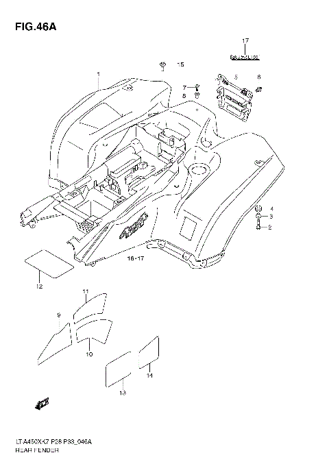 REAR FENDER (MODEL K9)