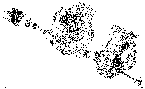 01- Crankcase, Water Pump And Oil Pump