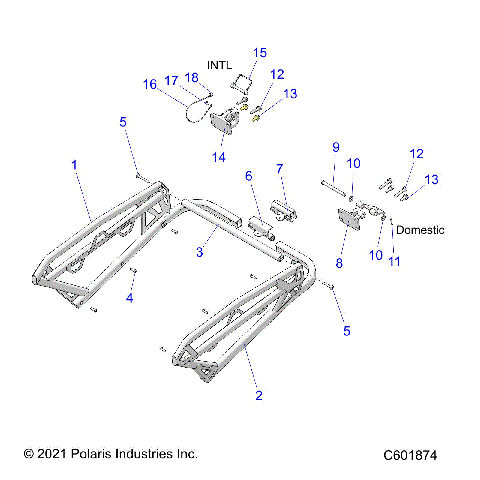 CHASSIS, REAR RACK AND HITCH - S22TLF6RSL/6REL ALL OPTIONS (C601874)