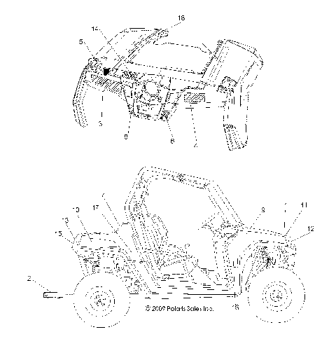 BODY, DECALS - R10VH76AB/AO/AQ/AW (49RGRDECAL10RZRS)