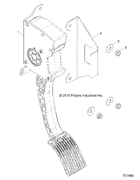 ENGINE, THROTTLE PEDAL - Z18VBA87B2/E87BK/BU/LK/BR (701480)