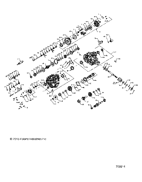 DRIVE TRAIN, MAIN GEARCASE INTERNALS - Z16VBE87FR/JR (700914)