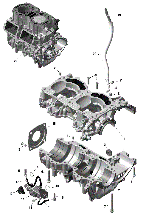 01- ROTAX - Crankcase