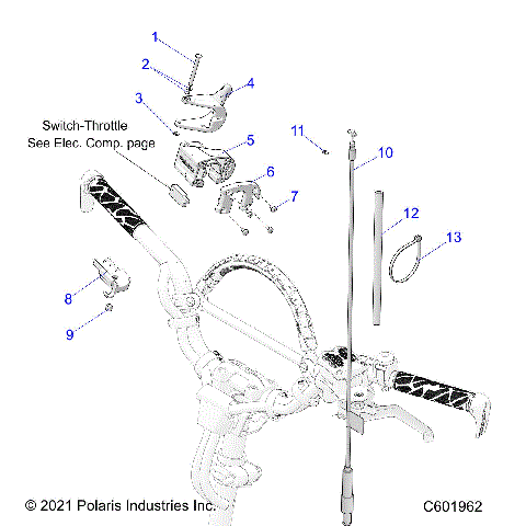 ENGINE, THROTTLE CONTROL ASM. - S23TLG8RS/8RE (C601962)