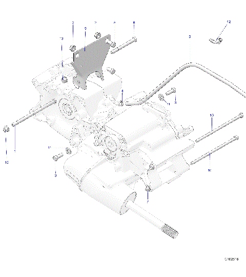 DRIVE TRAIN, MAIN GEARCASE MOUNTING - A25SKE57C1/CK/E1/EK (C102516)