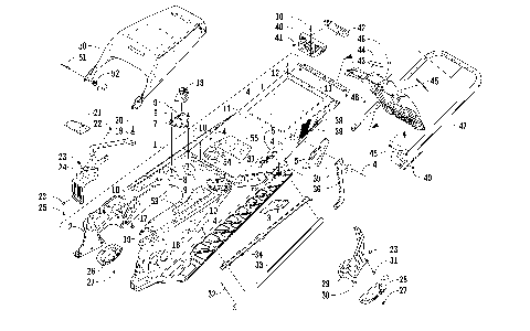 TUNNEL, REAR BUMPER, AND SNOWFLAP ASSEMBLY [99634]