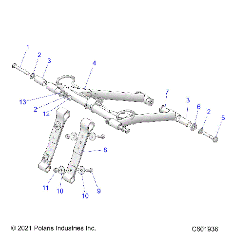 SUSPENSION, TORQUE ARM, FRONT - S24TKL8RS (C601936)
