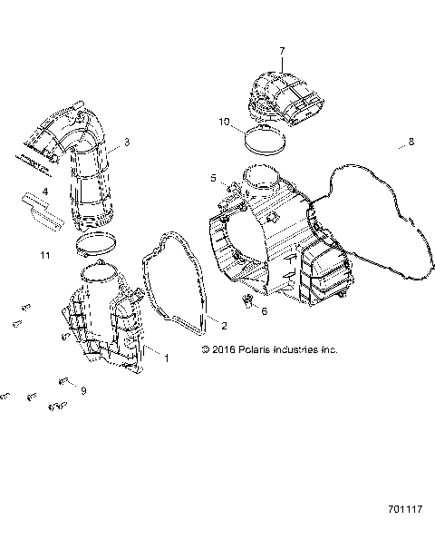 ENGINE, ALTERNATOR  COVER HVAC - R18RVU99AS (701117)