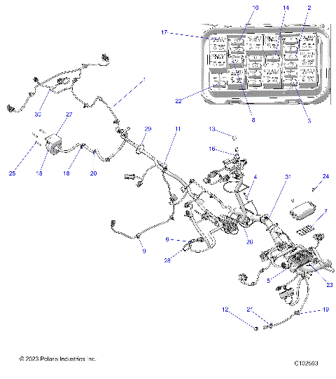 ELECTRICAL, HARNESS - A26SLE95FJ/CJ/EJ (C102593)