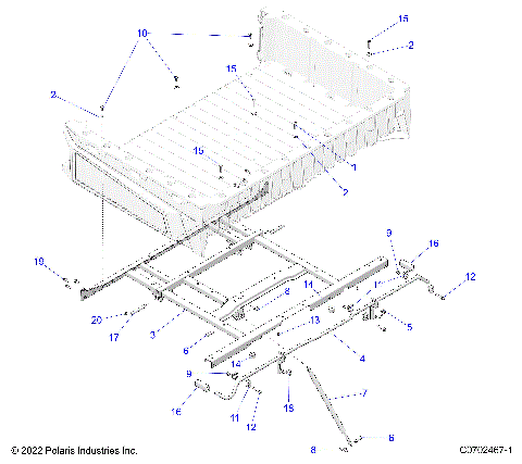 BODY, BOX MOUNTING - R25CCA57A1 (C0702467-1)