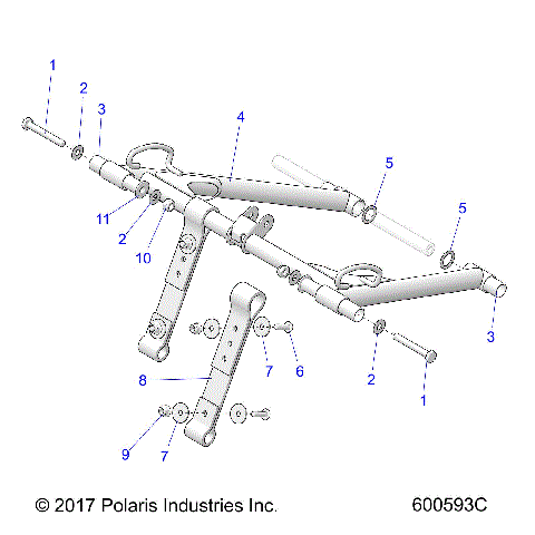 SUSPENSION, TORQUE ARM, FRONT - S24FJE9FS/9FE (600593C)