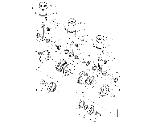 CRANKSHAFT & PISTON - W004978D (4955795579C004)