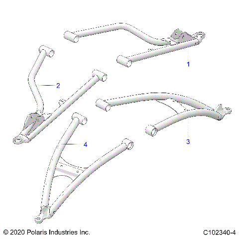 SUSPENSION, FRONT A-ARMS - A26SLZ95AF (C102340-4)