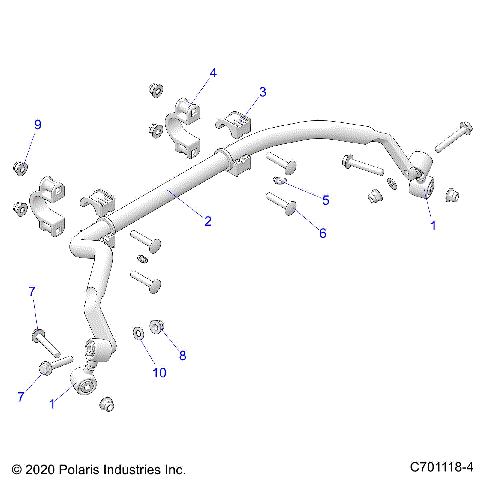 SUSPENSION, REAR STABILIZER BAR - G21GAB99CM/FM (C701118-4)