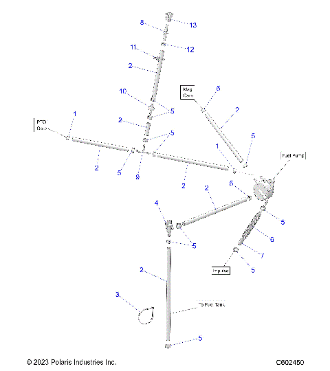 FUEL SYSTEM, FUEL PUMP and FUEL LINES - S24CEA5TSL (C602450)