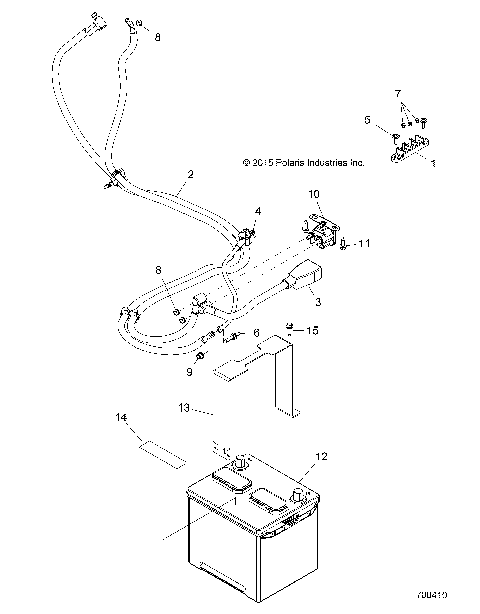 ELECTRICAL, BATTERY - R16RUA/RUE/RVA/RVE ALL OPTIONS (700410)