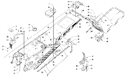 TUNNEL, REAR BUMPER, AND SNOWFLAP ASSEMBLY [104747]