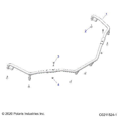 BODY, FRONT RACK EXTENDER - A25SKE57C1/CK/E1/EK (C0211524-1)