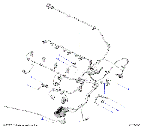 ELECTRICAL, WIRE HARNESS, ENGINE  - Z25RPP2KAE/BE (C750187)