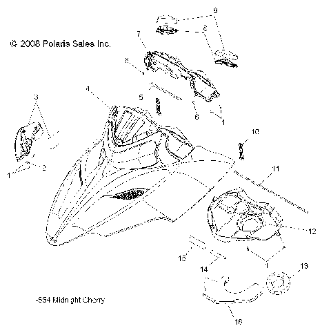 BODY, HOOD ASM. - S09PT6HS/HE (49SNOWHOOD09600TRG)