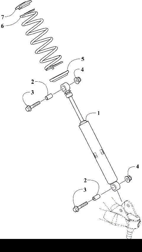 FRONT SUSPENSION SHOCK ABSORBER ASSEMBLY [109796]