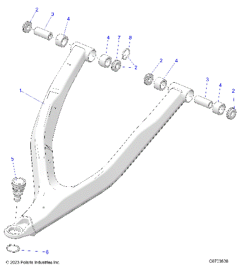 SUSPENSION, FRONT CONTROL ARM UPPER - Z25RPP2KAE/BE (C0703838)
