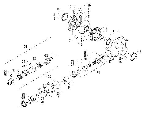 REAR DRIVE GEARCASE ASSEMBLY [83015]