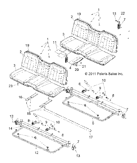 BODY, SEAT and BASE - R12WH90DG (49RGRSEAT12DCREW)