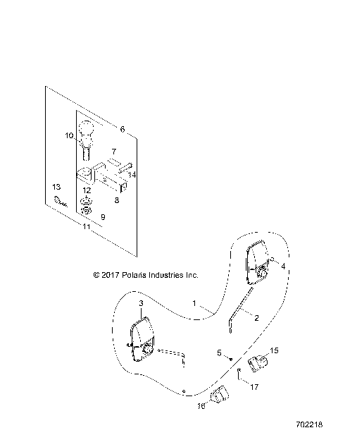 BODY, HITCH, LICENSE PLATE - Z18VDS99CK (702218)