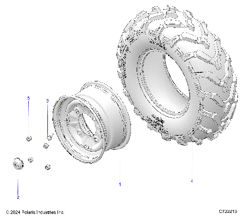 WHEELS, FRONT - R16RTED1F1 (C733213)